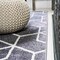 Jonathan Y Tumbling Blocks Modern Geometric Gray/White 2 ft. x 8 ft. Runner Rug SEU101F-28 - alternate 5