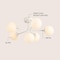 Jonathan Y Olivier Parisian 24" 6-Light Globe Modern Industrial Iron Bistro LED Semi Flush Mount, White JYL9542D - alternate 5