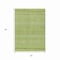 Homeroots 3' X 5' Fern Green And Sage Striped Washable Indoor Outdoor Area Rug 615338 - alternate 4