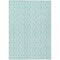 Homeroots 10' X 14' Aqua And Beige Ogee Washable Indoor Outdoor Area Rug 601613 - alternate 3