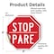 Signmission Stop Pare, 6 inch X 6 inch, Vinyl Decal, 2PK OC-D-2PACK-6-6 - alternate 2