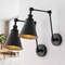 Jonathan Y Rover 7 in. Classic Industrial Metal Adjustable Arm LED Wall Sconce, Black, 2PK JYL7462E-SET2 - alternate 4