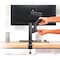Siig HEAVY DUTY SINGLE POLE MULTI-ADJUSTABLE ARTICULATING ARM SINGLE MONITOR DESK MOU CE-MT3D11-S1 - alternate 2