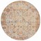 Homeroots 8' Pink And Ivory Round Patchwork Washable Indoor Outdoor Area Rug 631433 - alternate 3