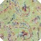 Homeroots 8' Artichoke Green And Pink Round Paisley Washable Indoor Outdoor Area Rug 588590 - alternate 3