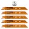 Cmt RECIPROCATING SAW BLADES for WOOD&METAL (BIM) 6inx 10TPI (5-PCS.) JS922HF-5 - alternate 2