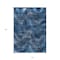 Homeroots 10' X 14' Navy Blue And Sky Blue Abstract Washable Indoor Outdoor Area Rug 587127 - alternate 4