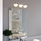 Vaxcel Eastgate 3-Light Satin Nickel Vanity Light with Frosted Opal Schoolhouse Globe Glass W0565 - alternate 5