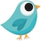 Ashley Productions Magnetic Whiteboard Eraser, Blue Tweet, PK6 10038 - alternate 1