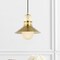 Jonathan Y Colin 9.75" Adjustable Iron/Glass Retro Hurricane LED Pendant, Brass Gold JYL6120A - alternate 8