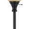 Homeroots 71" Bronze Torchiere Floor Lamp With Beige Frosted Glass Dome Shade 526241 - alternate 3