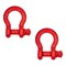 Mytee Products 2 Pk 2in Anchor Shackle Forged Carbon Steel w/ Alloy Screw Pin WLL # 35 Tons, 2PK SHACKLE-ANCHOR-SP-2x2 - alternate 1