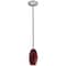 Access Lighting Merlot, LED Pendant, Brushed Steel Finish, Red Sky Glass 28011-3R-BS/RUSKY - alternate 2