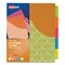 Avery Big Tab Insertable One-Pocket Plastic Dividers, 5-Tab, 11.13 x 9.25, Assorted, 1 Set 07714 - alternate 1