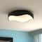 Vaxcel Bowen 1-Light Textured Black Modern Round LED Flush Mount Fixture, White Shade C0323 - alternate 5