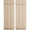 Ekena Millwork Rustic Three Board Joined Board-n-Batten Rough Cedar Faux Wood Shutters, 16 1/2W x 28H, PR SHUBJS16X28RCPR - alternate 1