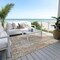 Homeroots 10' X 14' Beige Gray And Taupe Abstract Washable Indoor Outdoor Area Rug 577228 - alternate 4