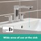 Hansgrohe Rebris E Widespread Faucet 110 with Pop-Up Drain, 1.2 GPM in Chrome 72532001 - alternate 5