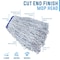 Bison Life Cut End Nano Microbial Finish Mop, 1.25" Universal Headband, Maximum Absorption Finishing Mop BLKH-ES-NMFM-1WBL-3 - alternate 3