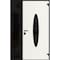 Vdomdoors Front Exterior Prehung Steel Door Ronex1277 Black Enamel Sidelight Exterior Window Sidelite RONEX1277EXD-BLK-W36+12xH80-LH-I - alternate 1