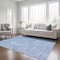 Homeroots 9' X 12' Blue And Ivory Abstract Washable Indoor Outdoor Area Rug 594921 - alternate 5