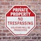 Signmission Private Property No Trespassing Vio, 10 inch X 10 inch, Aluminum Metal Signs, 2PK OC-A-2PACK-10-148 - alternate 5