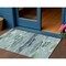 Homeroots 3' X 5' Sage Teal Blue And Navy Blue Abstract Washable Indoor Outdoor Area Rug 612479 - alternate 1