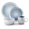 Elama Mocha 16 Piece Stoneware Dinnerware Set in Blue EL-MOCHABLUE - alternate 2