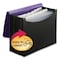 Smead Poly Expanding File, 0.88in Exp, 12 Sections, Cord/Hook Closure, 1/6-Cut Tabs, Letter, Black/Purple 70862 - alternate 5