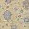 Homeroots 5' X 8' Gold Brown And Blue Floral Washable Indoor Outdoor Area Rug 606153 - alternate 4