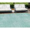 Homeroots 8' X 10' Turquoise And Teal Blue Abstract Washable Indoor Outdoor Area Rug 588801 - alternate 1