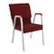 Flash Furniture Burgundy Fabric Stackable Church Chair with Arms XU-DG-60156-BUR-GG - alternate 1