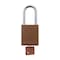 Brady Velocity Lockout Padlocks Aluminum 1.5in Shackle Clearance KD Brown SDAL-BRN-38ST-KD - alternate 2