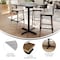 Flash Furniture 36" Square Tabletop, Seamless Surface Technology, Gray Faux Concrete, 30x30 Black Bar Height X-Base ST-SQ36-CMGY-T3030B-GG - alternate 3