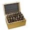 Drill America 33 Piece Cobalt Drill Bit Set with Reduced 1/2" Shank, 1/2" - 1", Wood Case, DWDCO DWD833SD-CO-WOOD - alternate 1
