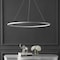 Jonathan Y Brice 35" Modern Contemporary Metal Round Dimmable Integrated LED Pendant, Matte White JYL7220I - alternate 8