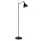 Homeroots 65" Black Swing Arm Floor Lamp With Black Cone Shade 523422 - alternate 1