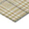 Homeroots 8' Gold Gray And Beige Round Plaid Washable Indoor Outdoor Area Rug 601478 - alternate 2