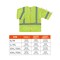 Ergodyne Hi-Vis Economy Vest w/Sleeves S/M Class 3 U Back, , Hook & Loop 1 Pockets 8310HL - alternate 2