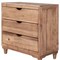 Homeroots 36" Natural Solid Wood Three Drawer Chest 524589 - alternate 3