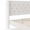 Martha Stewart Carmy Queen Upholstered Platform Bed, Tufted Wingback Headboard and Cushioned Siderails TW-B2503T-Q-WH-MS - alternate 6
