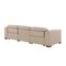 Homeroots 110" Beige Top Grain Leather Reclining Metal USB Sofa 720300 - alternate 2