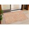Homeroots 3' X 5' Orange And Ivory Abstract Washable Indoor Outdoor Area Rug 594947 - alternate 1