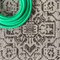 Jonathan Y Sinjuri Medallion Textured Weave Gray/Black 6 ft Square Indoor/Outdoor Area Rug SMB101D-6SQ - alternate 4