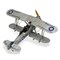 Homeroots 5" Blue and Gray Metal Hand Painted Model Airplane Tabletop Sculpture 489459 - alternate 4