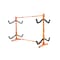 Vevor Kayak Storage Rack 4-Capacity Freestanding Kayak Stands Outdoor Storage Y08006-D4 - alternate 1