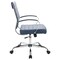 Leisuremod Benmar Leather Office Chair, Navy Blue BO19BUL - alternate 3