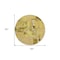Homeroots 8' Gold Brown And Green Round Abstract Washable Indoor Outdoor Area Rug 599570 - alternate 5