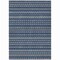Homeroots 10' X 14' Navy Blue And Mint Green Striped Washable Indoor Outdoor Area Rug 610551 - alternate 4