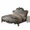 Homeroots 73" X 99" X 72" Silver Pu Antique Platinum Upholstery Poly Resin Queen Bed 348199 - alternate 2